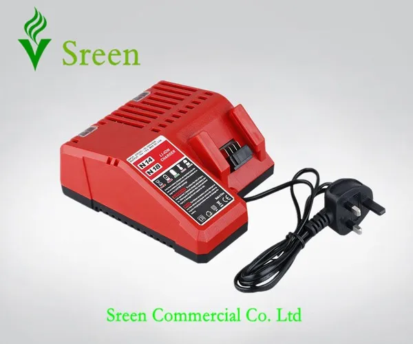 New 1500mAh Lithium Ion Rechargeable Battery Packs with Power Tool Charger Replacement for Milwaukee 18V M18 M14 XC Li18 | Электроника