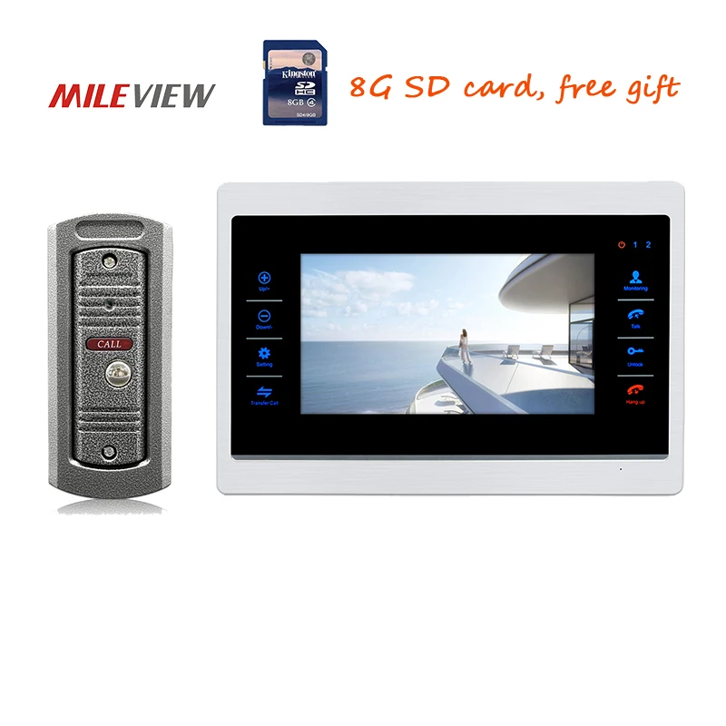 Бесплатная доставка 720P AHD HD 7 &quotцветной экран видеодомофон комплект