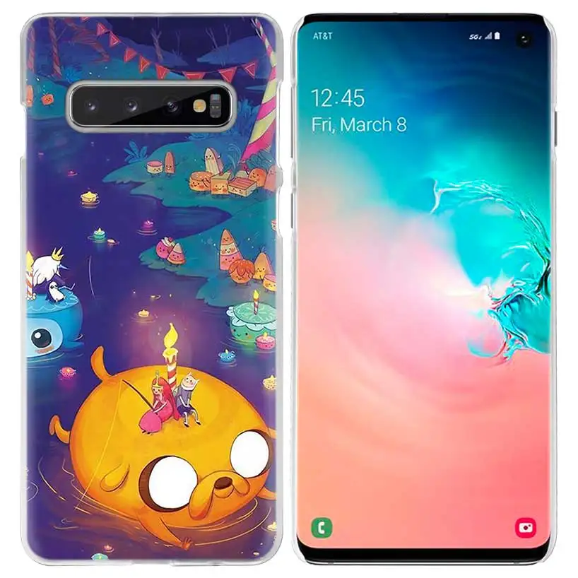 01 Из мультфильма «Время приключений» чехол для samsung Galaxy S10 5G S10e S9 S8 M30 M20 M10 J4 J6 плюс J8 Note 8 9 чистой твёрдой ПВХ-чехол для телефона чехол - Цвет: 01