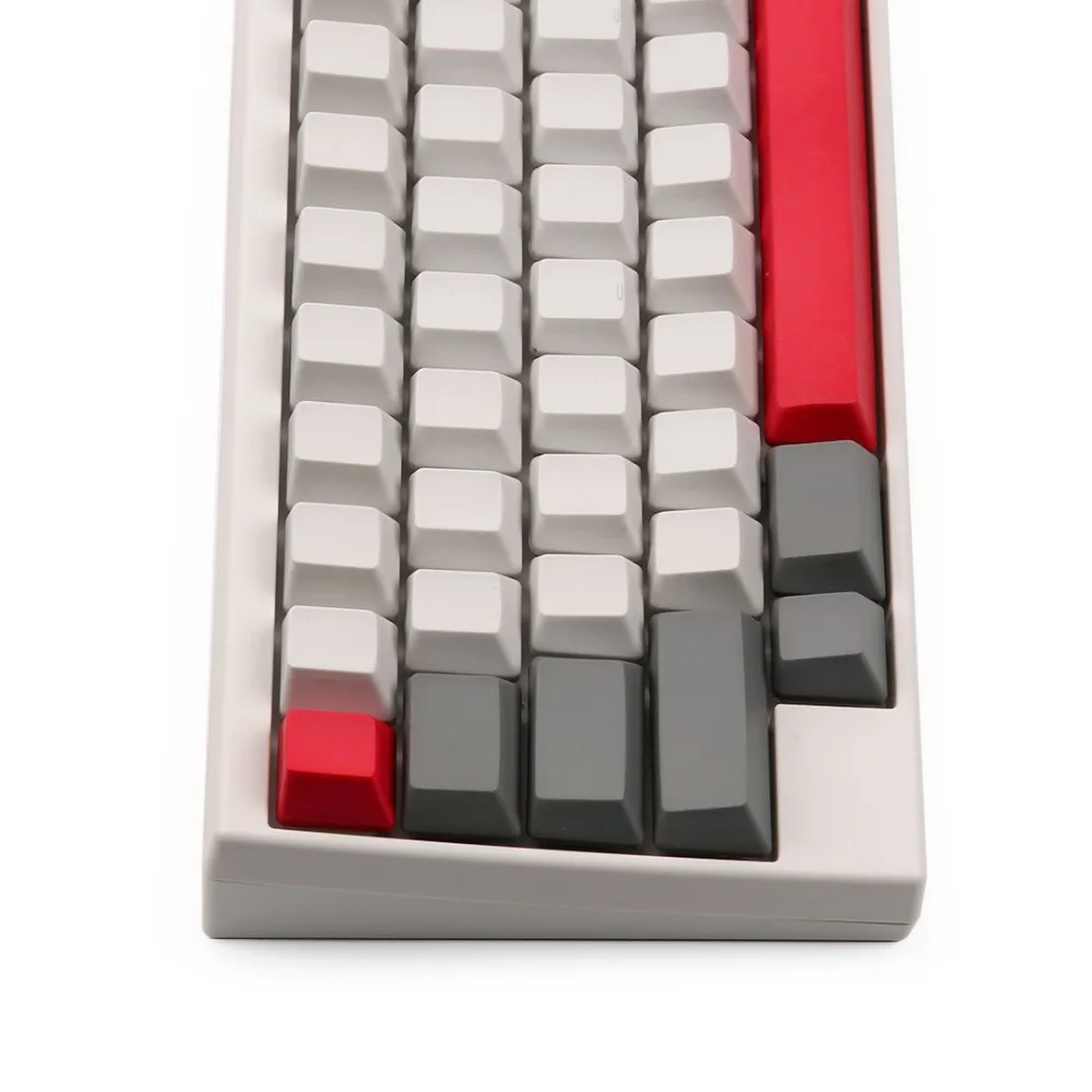 EC пустой серый и молочный keycap PBT OEM 63 ключи в красный Esc введите пробел для Topre ANSI
