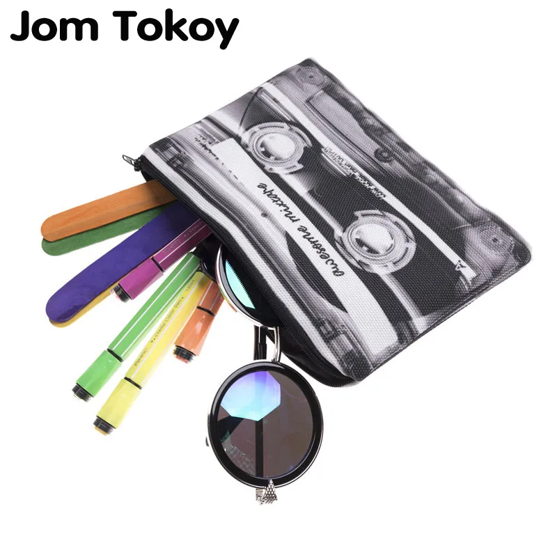 Jom Tokoy 3D печать пенал косметичка косметичка для макияжа trousse de maquillage neceser Органайзер пенал Чехол