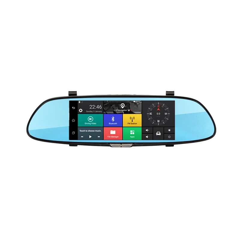 Ownice 7 &quotAndroid 5.0 Автомобильный видеорегистратор зеркало Quad core gps navi BT запись