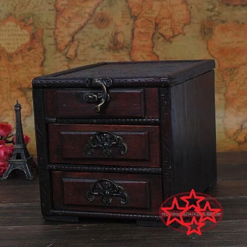 Коробка для хранения cajas organizadoras коробка шкатулка украшений Caixa de jewelry madeira Ретро com