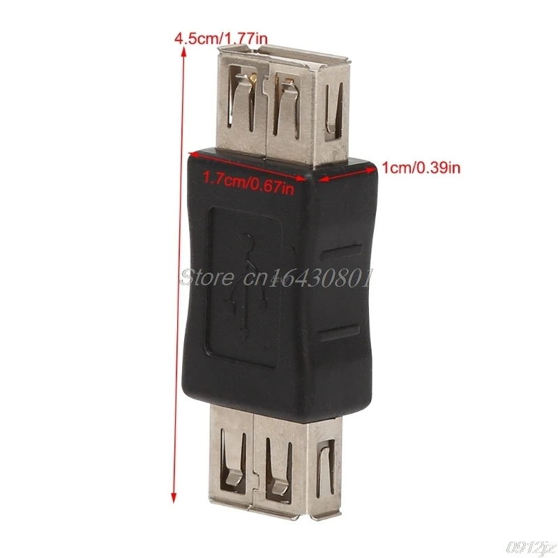 USB разъем 480 Мбит/с 2 0 Тип A конвертер Мама-мама адаптер для компьютера ноутбука