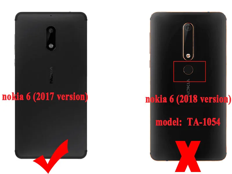 Кожаный чехол для Fundas Nokia 6 Nokia6, Мягкая силиконовая задняя крышка для Nokia 6 TA-1021, защитный флип-Кошелек, Чехол-книжка