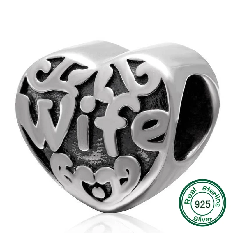 Подвеска в виде сердца любимой жены бусины на День святого Валентина