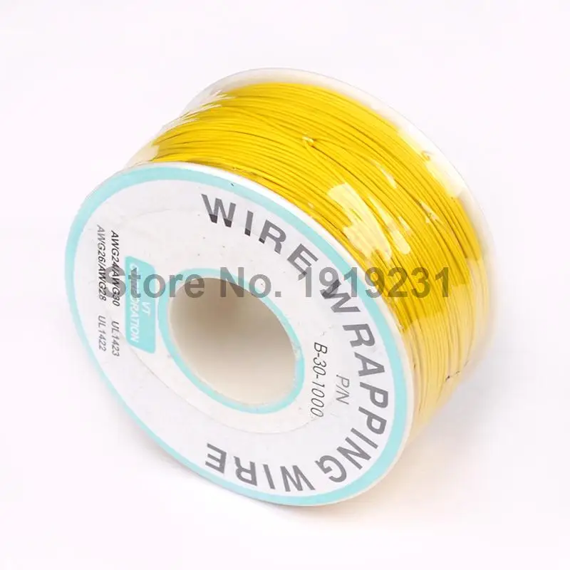 Горячая распродажа! Желтый электрический провод 250 метров оберточный