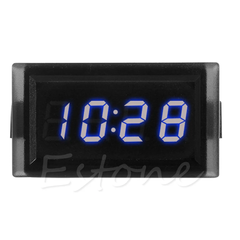 DC 12V цифровой светодиодный RGB приборная панель водонепроницаемый авто часы время для автомобиля мотоцикла W15