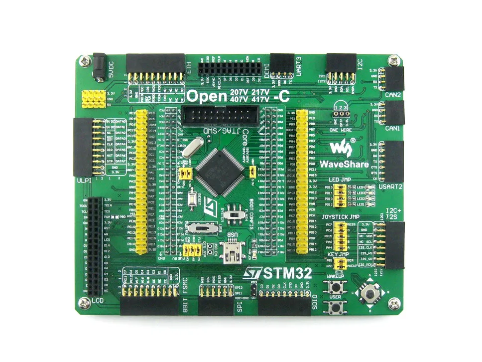 Parts STM32 Board STM32F407VET6 STM32F407 ARM Cortex-M4 Development + PL2303 USB UART Converter = Open407V-C Standar | Электроника