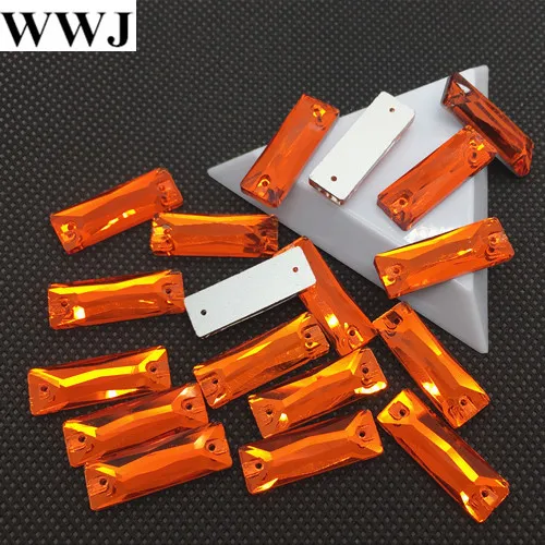 orange red Link 2 все размеры и цвета 5x15 мм, 6x18 мм, 7x21 мм, 8x24,9x27 космический багет Пришивные стеклянные хрустальные камни прямоугольные швейные хрустальные бусины - Цвет: orange red