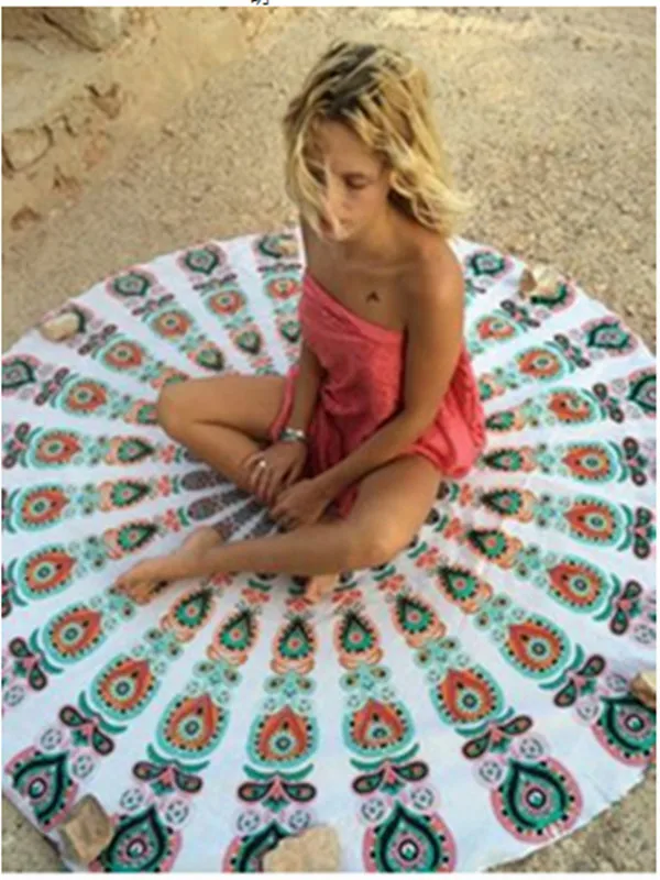 2017 настенный хиппи гобелены индийский МАНДАЛА ГОБЕЛЕН Boho пляж бросить полотенце