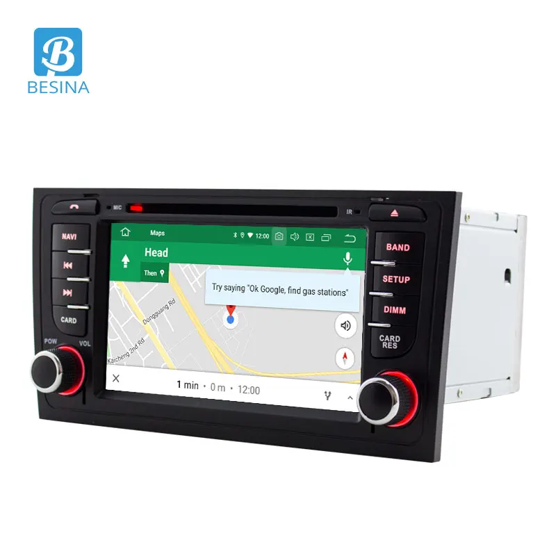 Besina 7 дюймов 2 Din Авто Радио Android 10 0 Автомобильный DVD плеер для AUDI A6 S6 RS6 GPS навигация