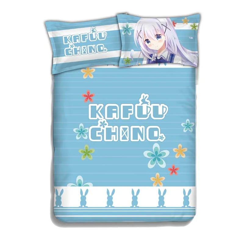 Комплект постельного белья 4 шт. с изображением кролика | Дом и сад