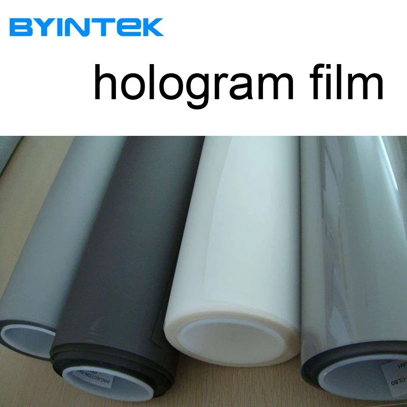 BYINTEK Голограмма 3D проектор экран Голографическая задняя клейкая пленка