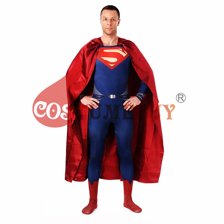 CostumeBuy Постер "Супергерои" Косплей Костюм плотные комбинезоны мужские Супергерои вечерние костюмы зентай с накидкой s-xxxl