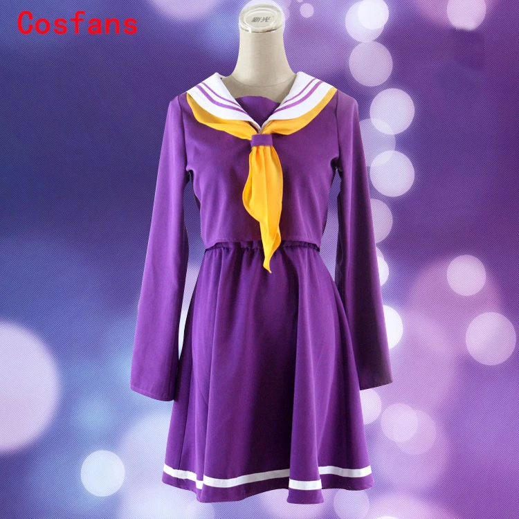 anime new no game no life cosplay shiro costume halloween women clothes carival dress wigs sailor suit japanese school uniform free global shipping