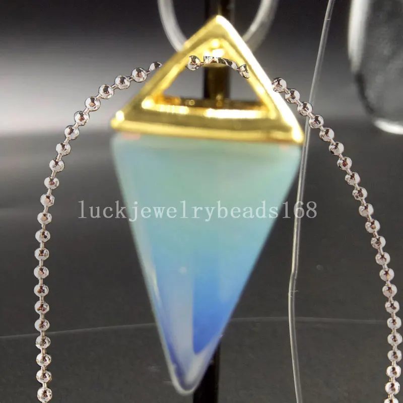 Бесплатная доставка Женский красивый опал, Опалит для женщин и мужчин арт ожерелье с цепочкой 1 шт C4660n