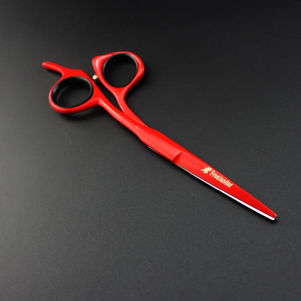 

5/5.5/6 inch Red blind hole personality hairdressing scissors flat shear bangs shears children hair care tools