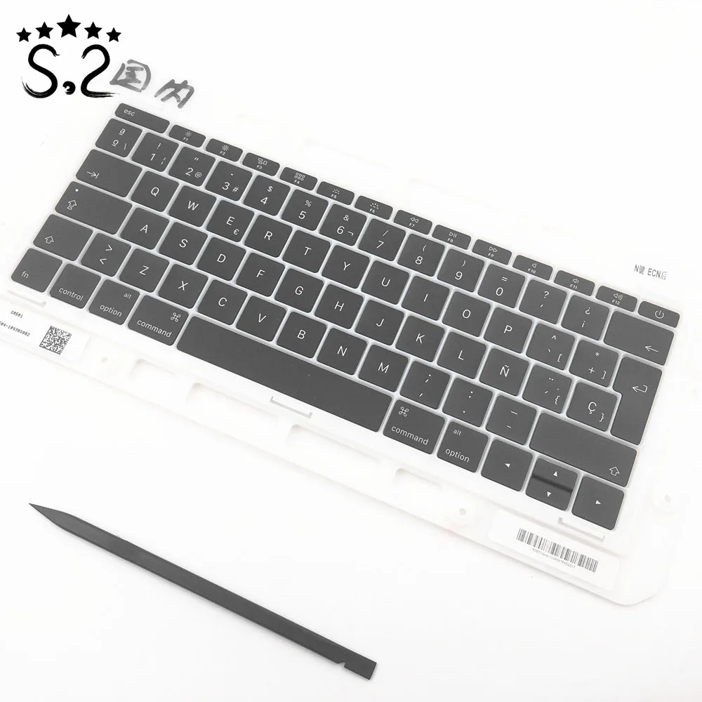 Ключ Keycap для Macbook Pro Retina 13 3 дюймов A1708 испанская клавиатура Замена ключей 2016 2017