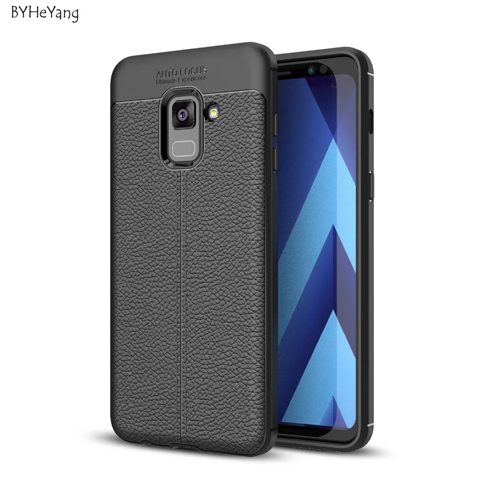 BYHeYang чехол для Samsung Galaxy A8 Plus 2018 мягкий силиконовый кожаный чехол-броня телефона |