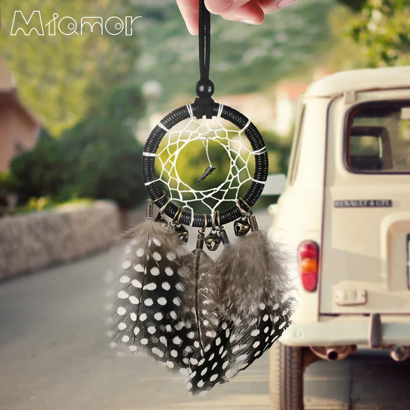 

MIAMOR Small Bronze Bells Dreamcatcher & Wind Chimes Car Pendant Home Decoration Accessories Wall Hanging Dream Catcher Amor101