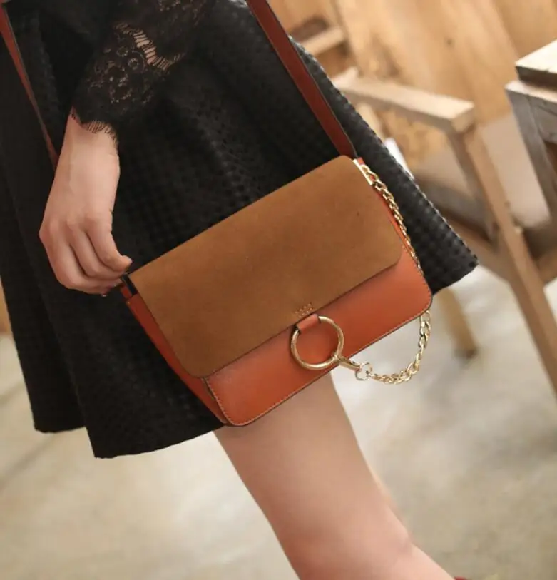 Женская сумка со звездами мессенджер через плечо с кожаным кольцом модная