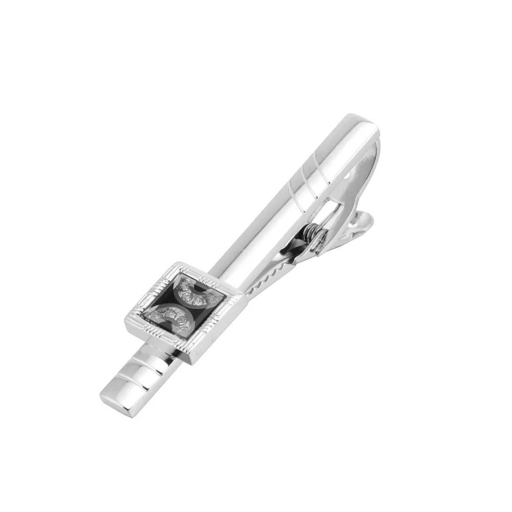 

Tie Clip Silver Tie Clips For Men Tie Pin Classic Crystal Pins Tie Bar High Quality Suit Necktie Jewelry Mens Gifts Shirt QiQiWu