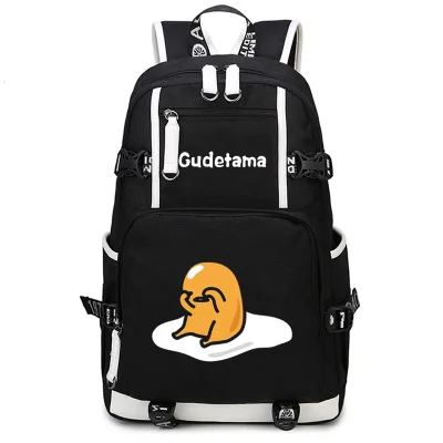 Gudetama Backpack Anime Cosplay Nylon School Bag Travel Bags