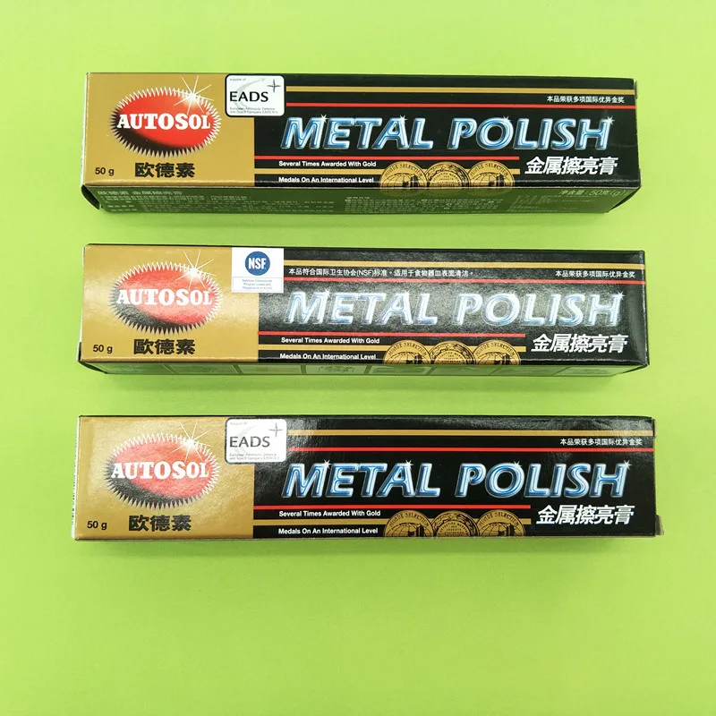 Germany 3 PCs 50g autosol metal polish scratch repair mobile phone watch with grinding stainless steel copper | Инструменты
