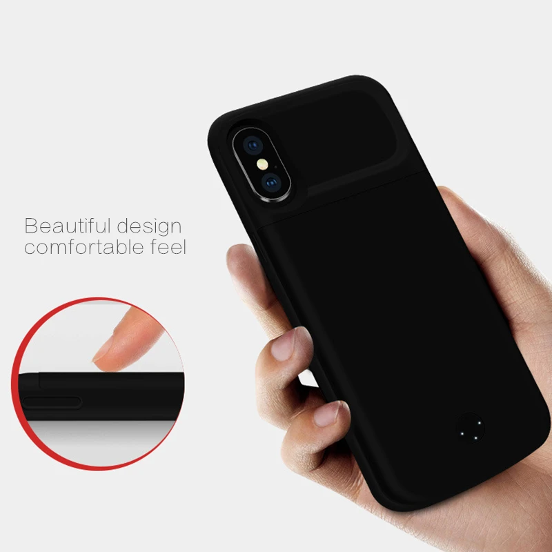 Ультратонкая задняя крышка внешнего аккумулятора NTSPACE для iPhone XS Max XR портативная