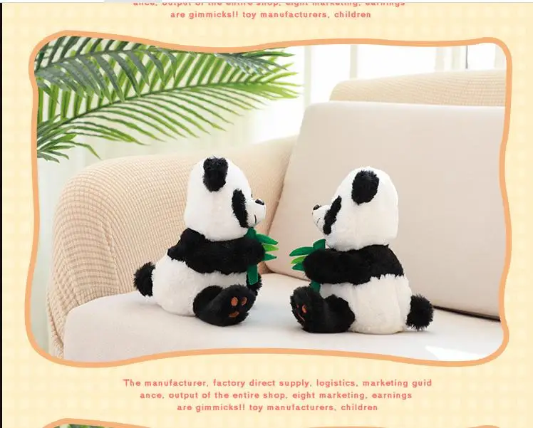 

Holiday Best gift toy Child Electronic pet panda bear one pieces figure panda can repeat your words bear sing one englihsh song