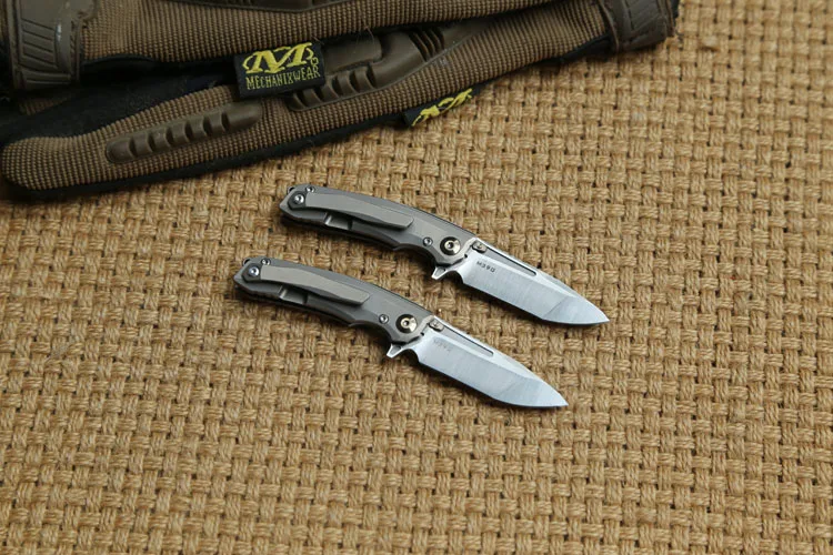 Складной нож KEVIN JOHN mini VENOM 2 клинок С флиппером и шарикоподшипником лезвие M390 ручка