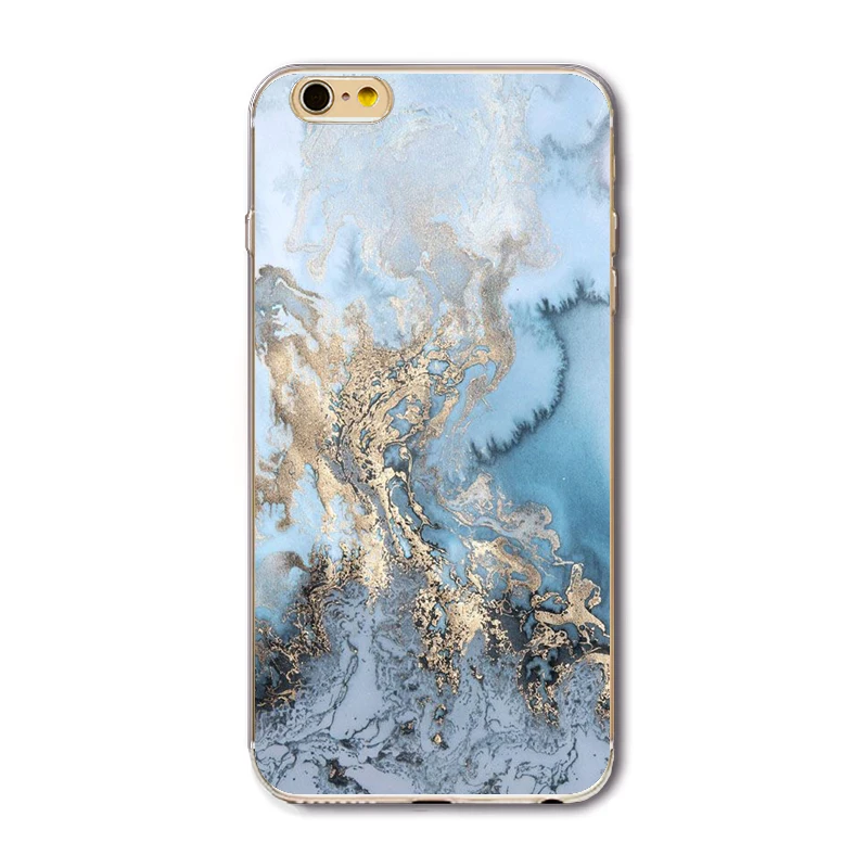 Новый Телефонные Чехлы для iPhone 5 5S SE 6 6S Plus плюс 7 Мрамор узор маслом мягкой TPU чехол