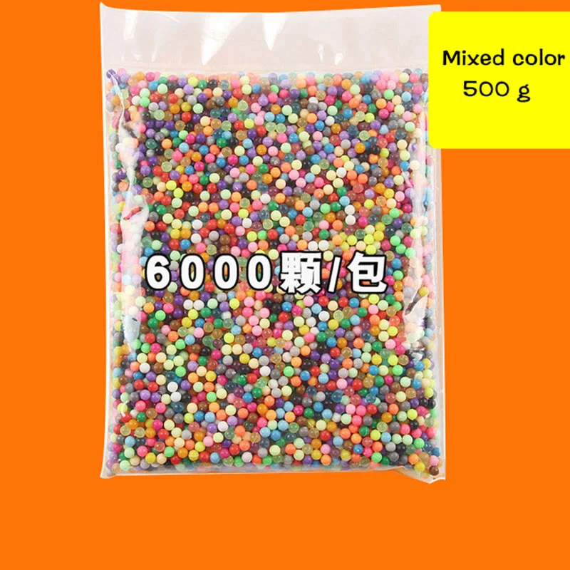 6000pcs (mixed) Бусины DIY, волшебные бусины с водяным распылением, бусины cuentas, Набор для изготовления вручную, 3D пазл, Мультяшные аксессуары, набор инструментов, игрушка для детей - Цвет: 6000pcs (mixed)