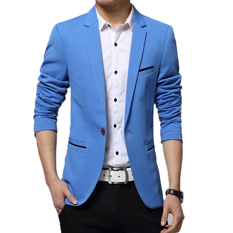 Blazer Men Causal Cotton Costume Homme Jacket masculino Jaqueta Masculina Wedding dress Plus size 5XL Suit | Мужская одежда