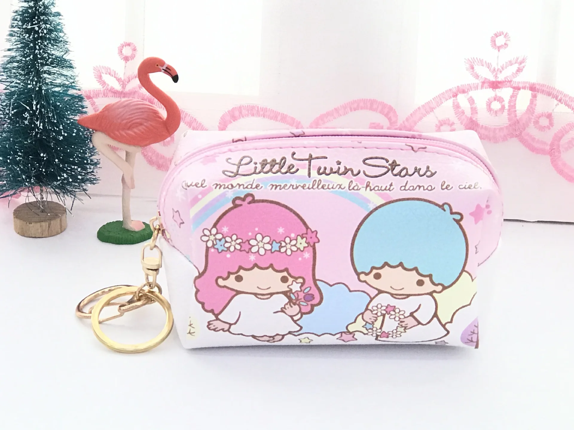 New Hello Kitty Cartoon leather stereo coin purse XK-0862