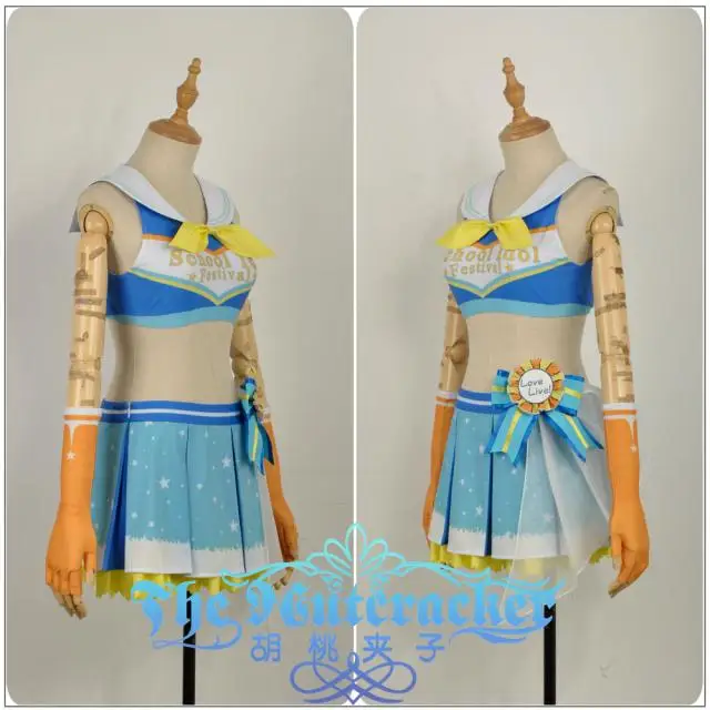 Аниме Love Live! Sunshine Kanan Matsuura униформа черлидера вечерние платья карнавальный костюм