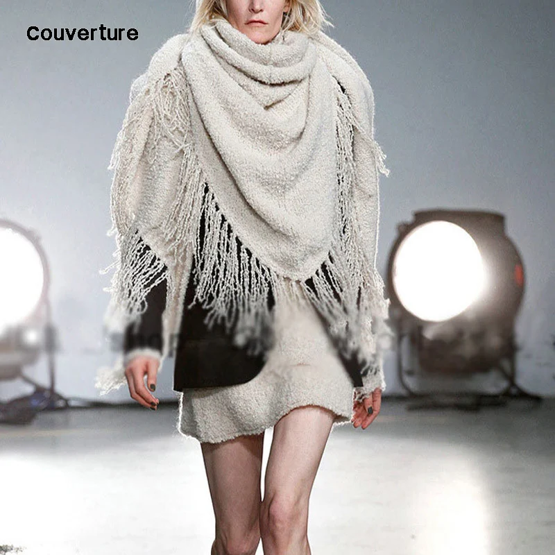 Модный теплый женский шарф квадратные шарфы женские зимний осенний с принтом в