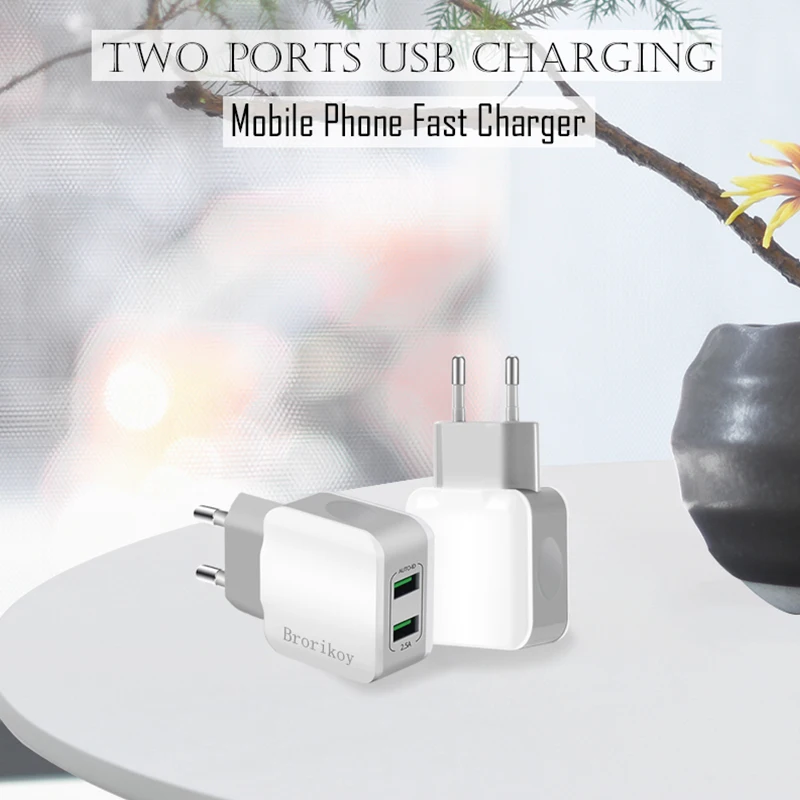 Сетевое зарядное устройство Brorikoy с USB-портом 2 4 А | Мобильные телефоны и