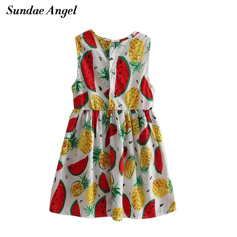 Платье для маленьких девочек без рукавов с принтом в виде арбуза | Детская одежда