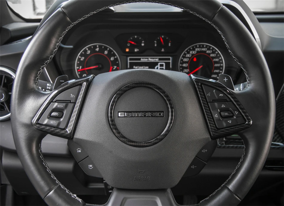 Чехол для руля автомобиля LAPETUS отделка 3 шт./компл. Chevrolet Camaro 2016-2020 комплект салона