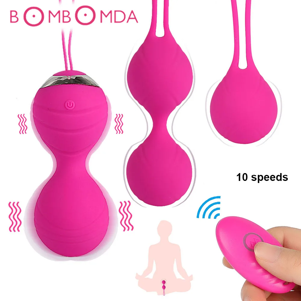 

Vaginal Kegel Vibrator Sex Toys for Adults Women Vibrating Kegel Ben Wa Geisha Ball Remote Control Vagina Tight Exercise Trainer