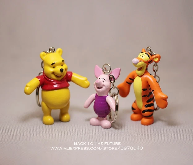 Disney Винни Пух 3 шт./компл. 5-6 см Фигурки Коллекция украшений аниме фигурка модели