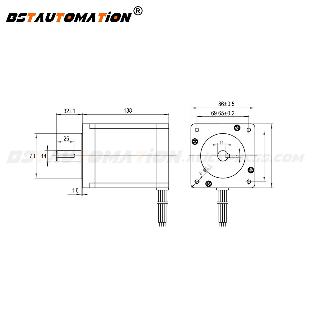 Замкнутый контур шаговый двигатель 86HB250 118B + HB860D Серводвигатель 8.5N.m (Национальная