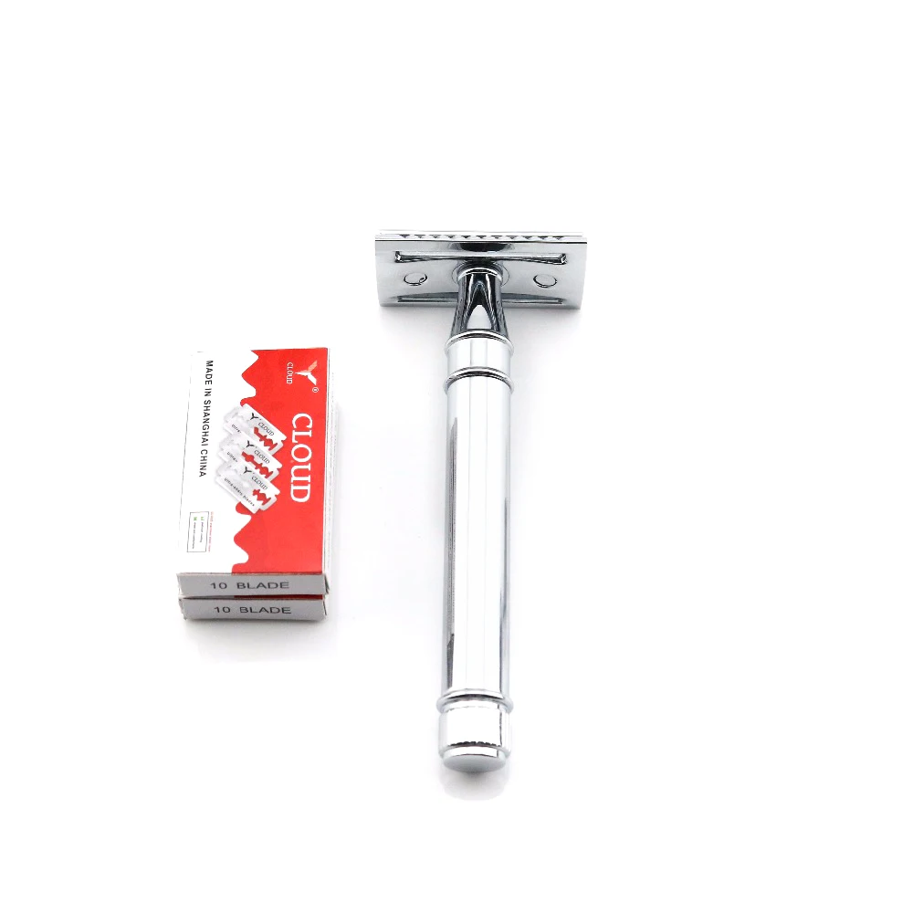 Lyrebird high class Silvery double edge safety razor Shaving S3 Top quality with white box NEW|Бритва| |