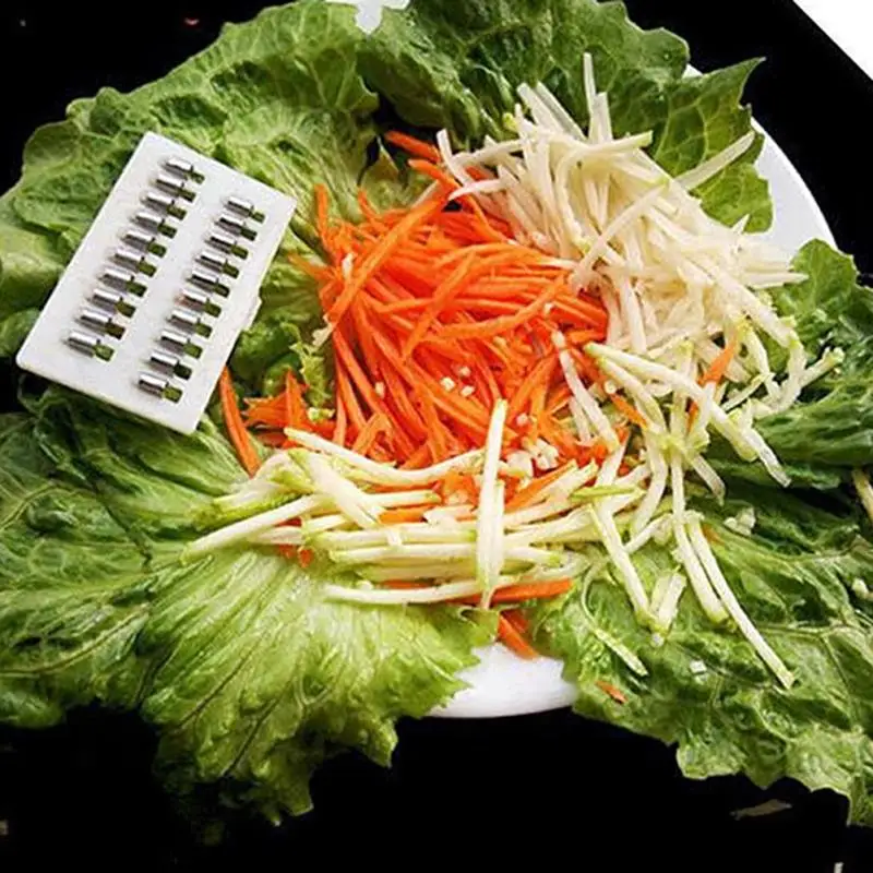 Imixlot Многофункциональный Растительные Slicer сменные лезвия Морковь Огурец Chipper
