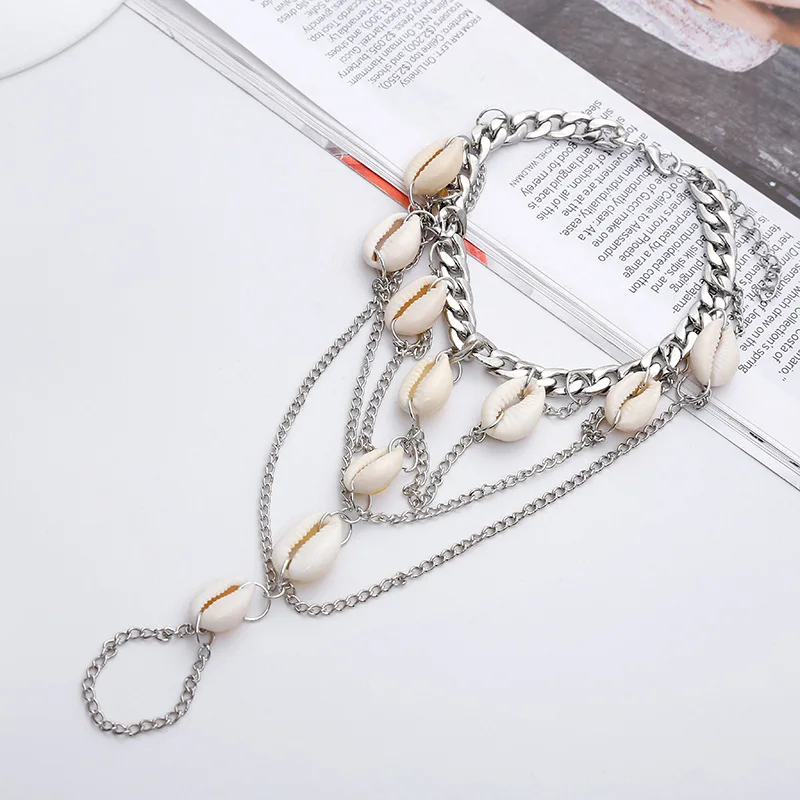 2019 new fashion summer barefoot natural shell beach anklet bracelet jewelry gift | Украшения и аксессуары