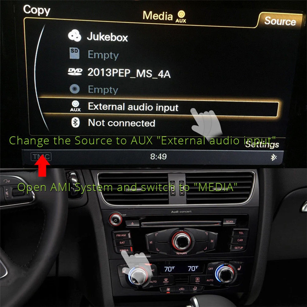 AMI MMI Bluetooth адаптер Aux кабель аудио радио подходит для Q5 A5 A7 S5 Q7 A4 A6 A8 продукт