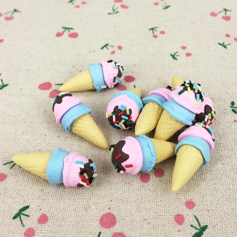 10 шт. смешанных цветов DIY Kawaii глина ручной работы Декор миниатюрный Искусственный