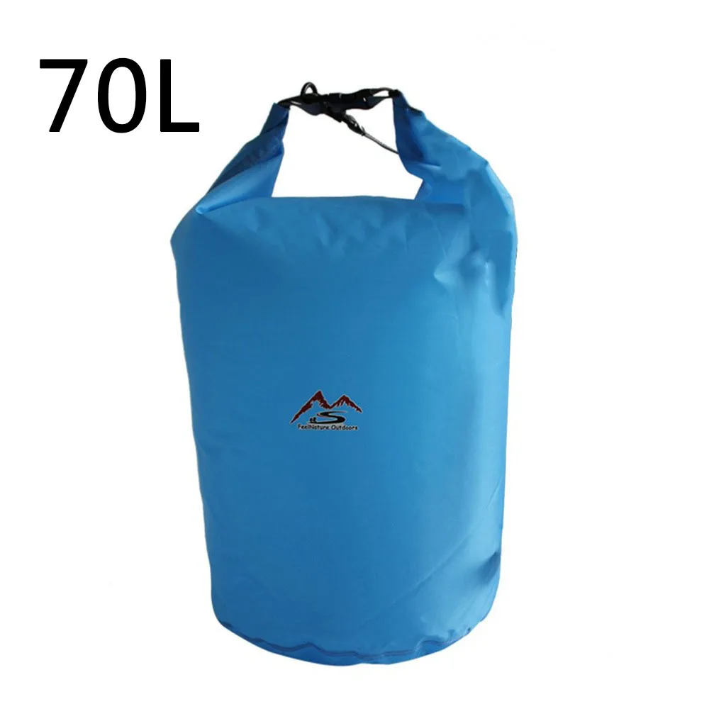 Blue-70L 5L/10L/20L/40L/70 открытый сухой водонепроницаемый мешок сухой мешок водонепроницаемый плавающий сухой шестерни сумки для гребли рыбалки рафтинг плавание - Цвет: Blue-70L